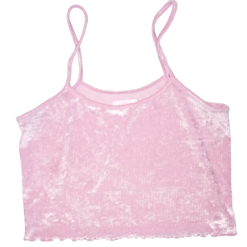 Colsie Lettuce Trim Crop Tank